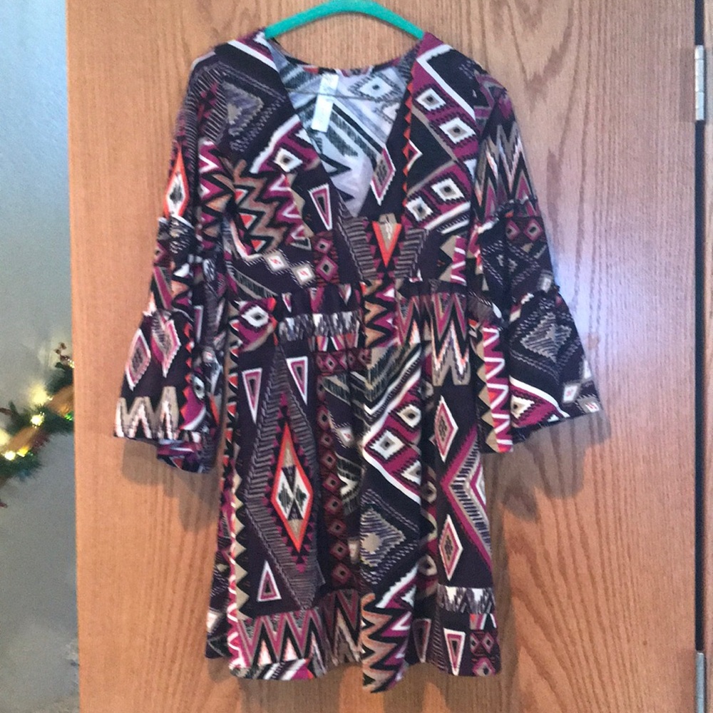 Trending long-sleeved dress / Costume (Hippie / 70’s)